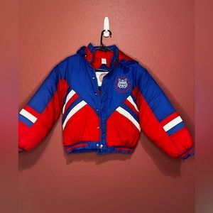 Vintage sports puffer jacket Arizona Wildcats kids